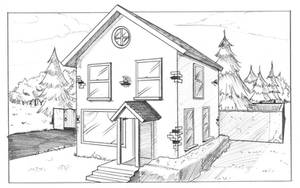 House in Two-Point Perspective