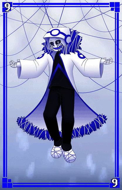 404 Animation Character Nine of Clubs - Error404 (animated) by MrViviz on DeviantArt