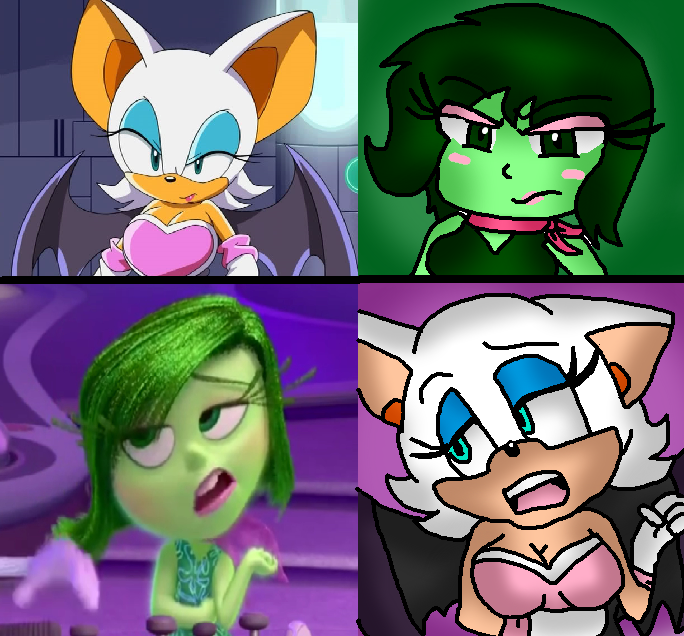 Sonic x Inside Out: Disgust and Rouge