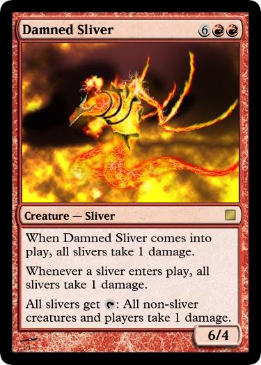 Damned Sliver Card