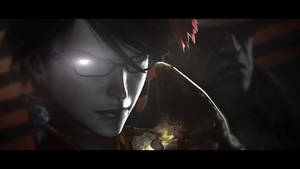 Simple shot of Bayonetta