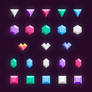 Freebie // Icons: Gems And Diamonds