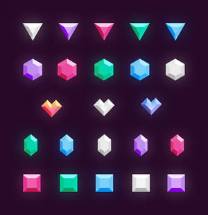 Freebie // Icons: Gems And Diamonds