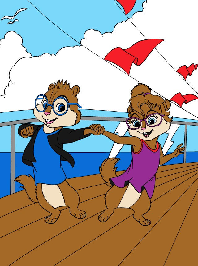 Alvin And The Chipmunks Simon And Jeanette Dance Simon and Jeanette Dancing on the Deck by godzergling3 on DeviantArt