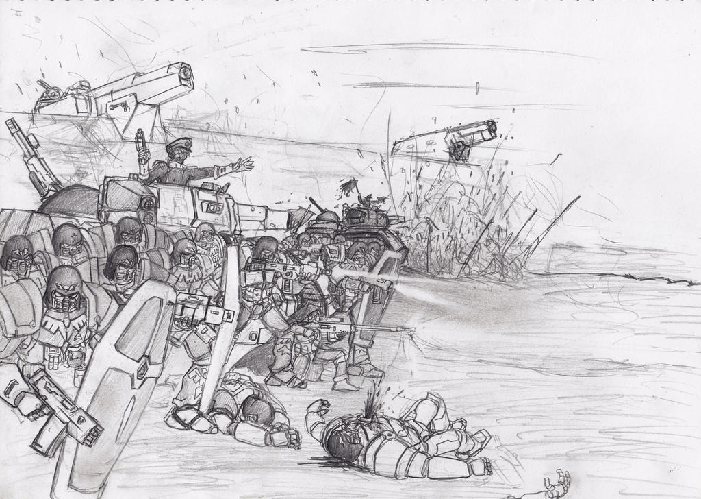 Warhammer 40k doodle by Enigma-Zeno on DeviantArt