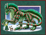 Decembra the Christmas Dragon by DragonosX