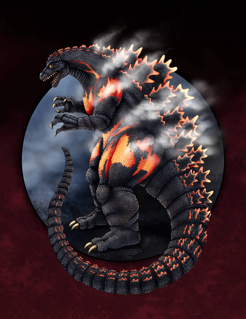 Burning Godzilla by DragonosX Burning Godzilla by DragonosX