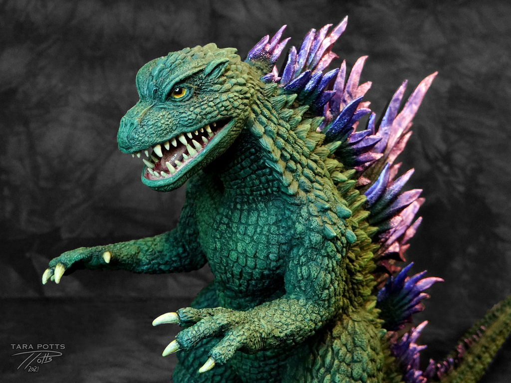 Millenium Godzilla Sculpt - closeup