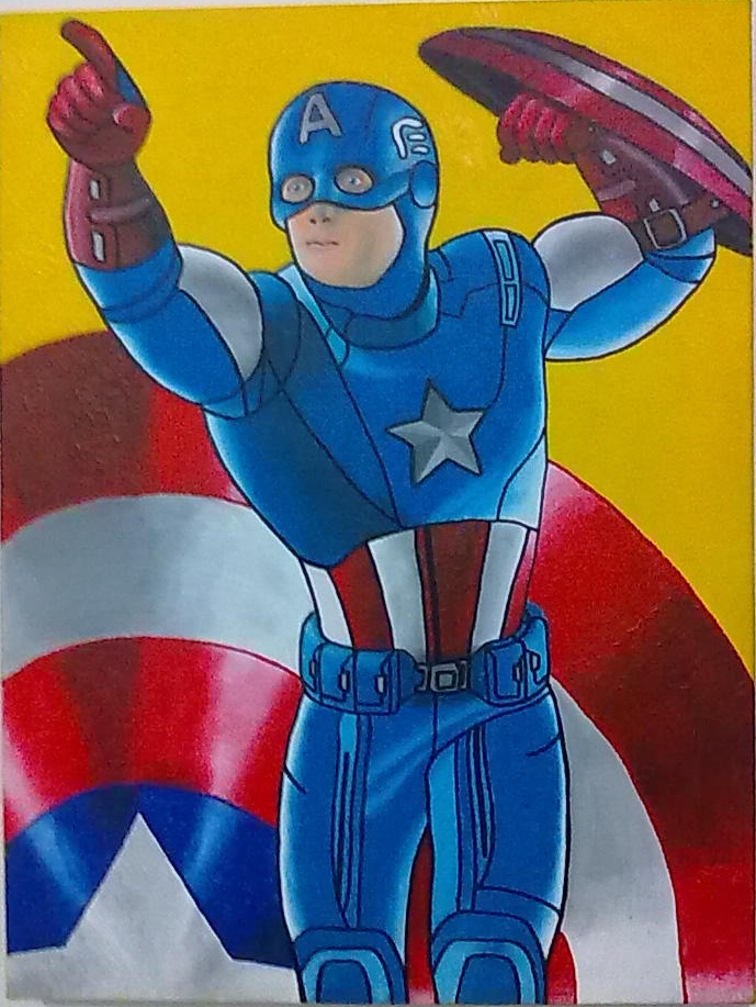 Captain America painting - 2012