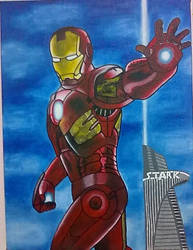 Iron Man painting - 2012 by andrecamilo20