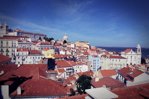 Foreign rooftops.