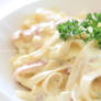 Spaghetti white sauce