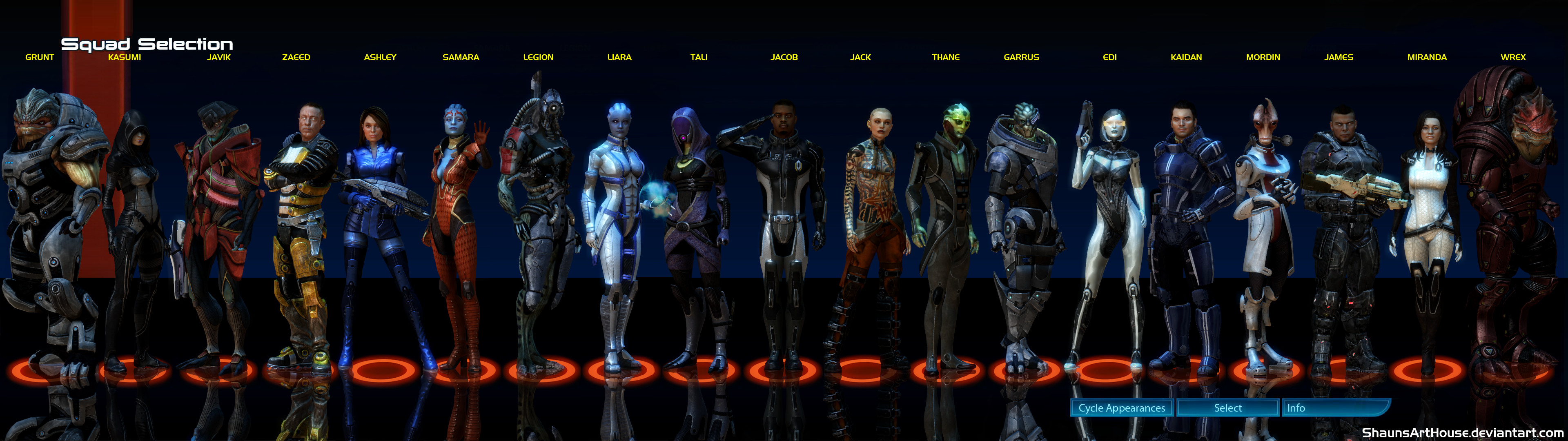 Mass Effect Squad Selection COMPLETE