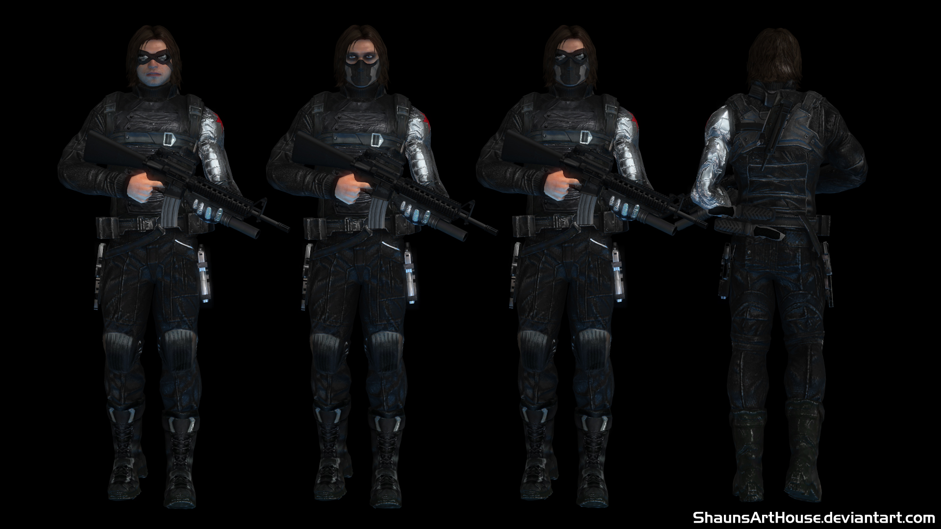 Winter Soldier - Bucky custom 3D model