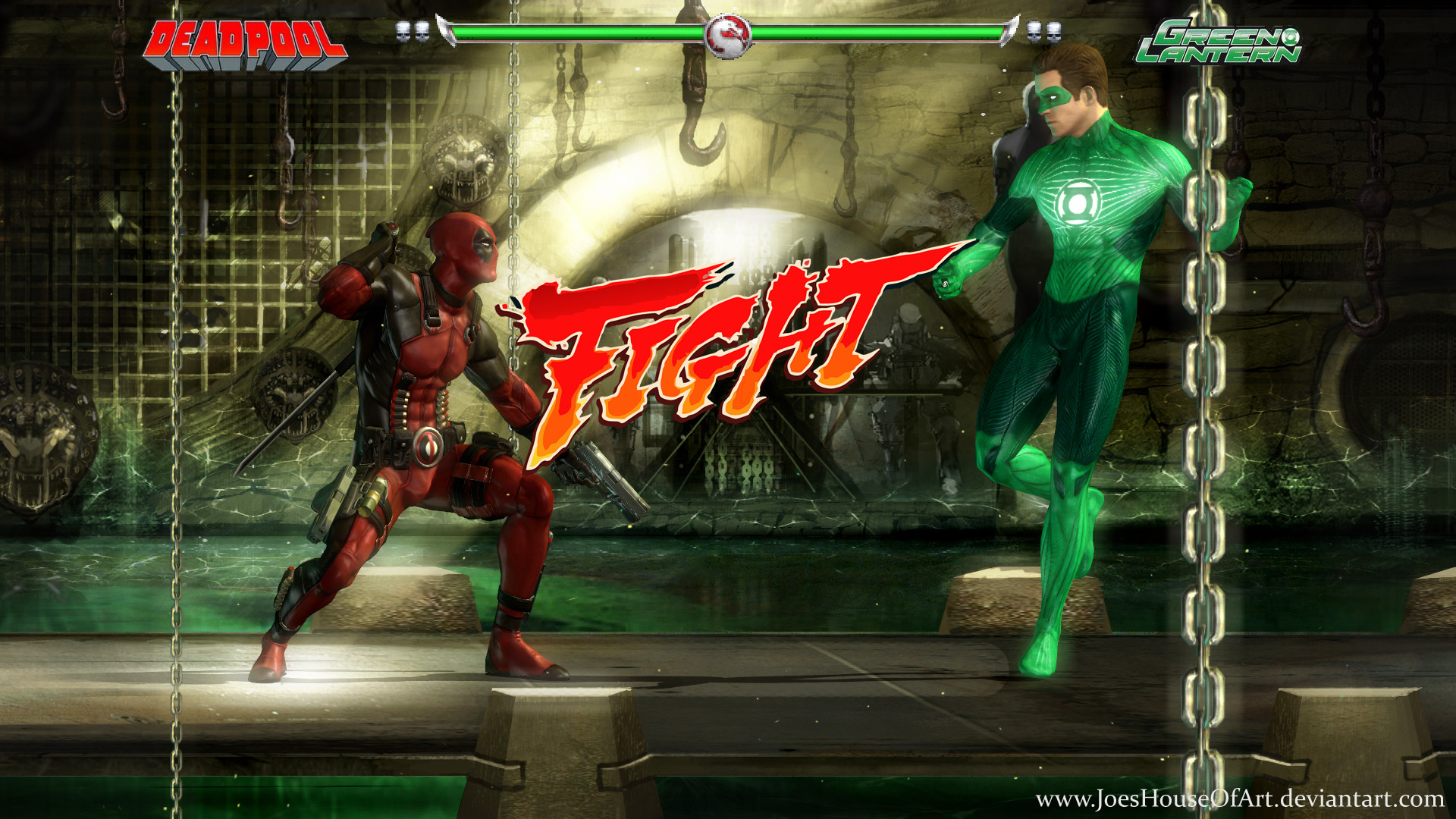 Krossover Kombat - Deadpool v Green Lantern