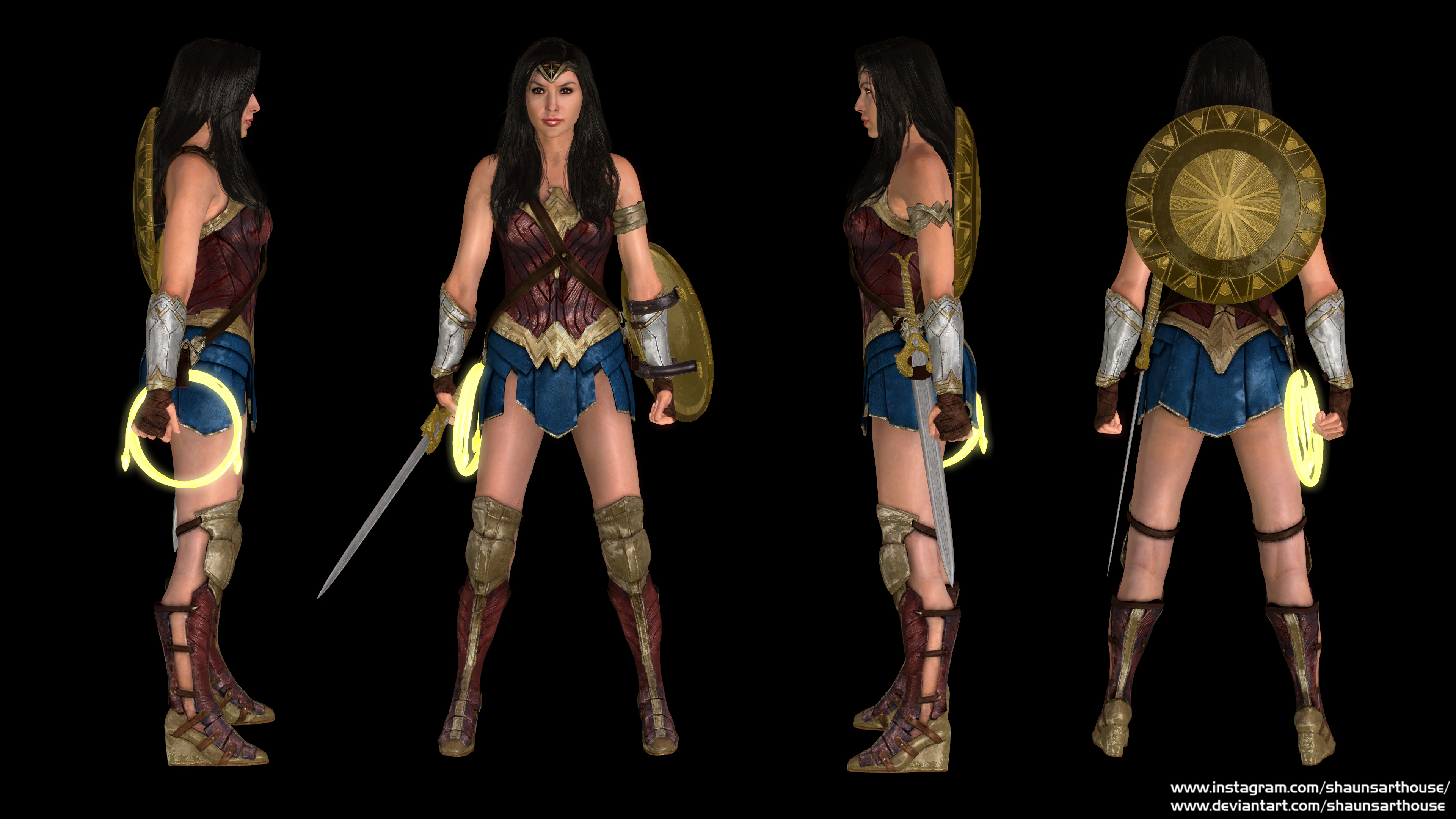 Wonder Woman - Gal Gadot custom 3D model