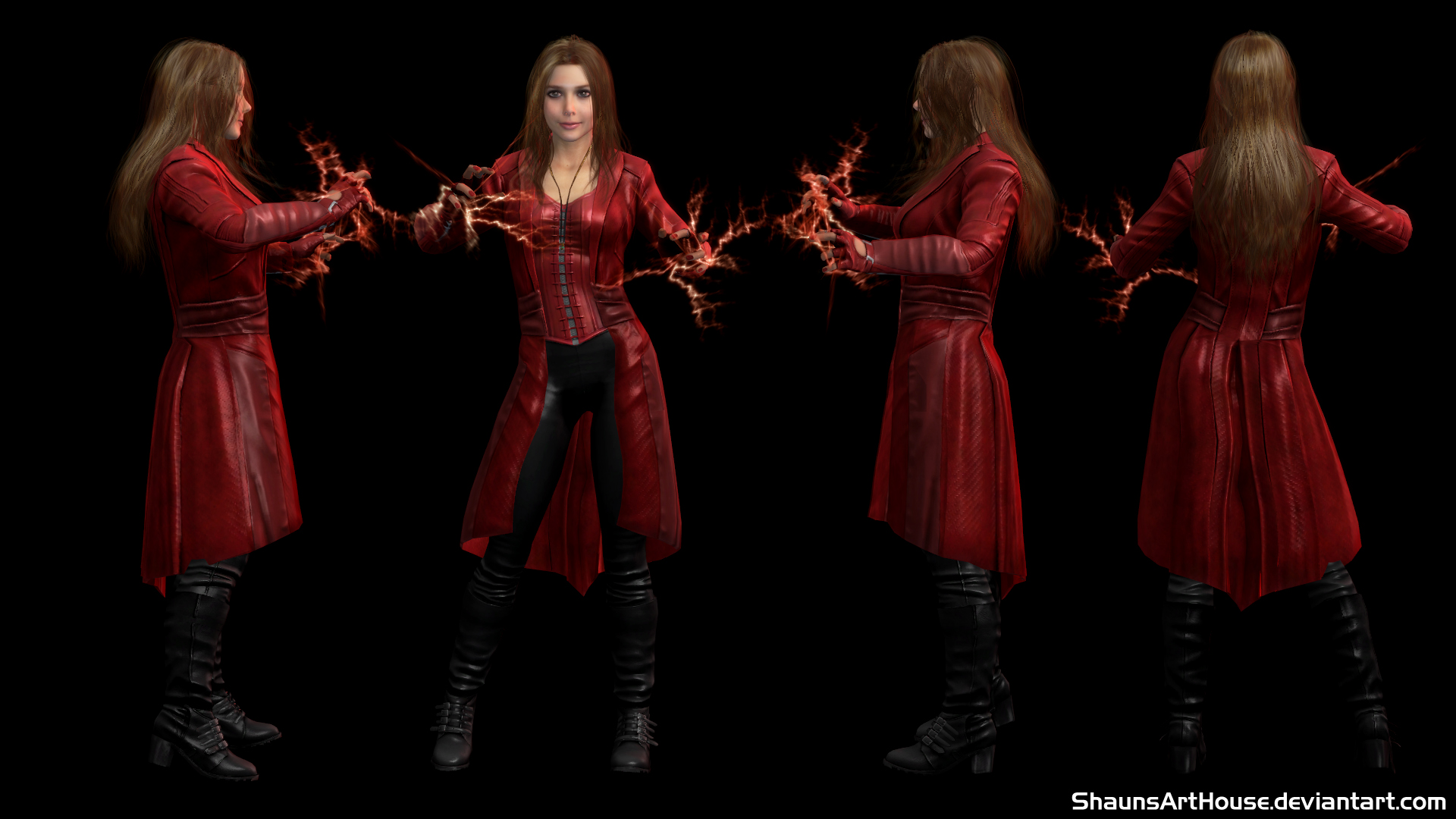 Scarlet Witch CW- Elizabeth Olsen custom 3D model by ShaunsArtHouse