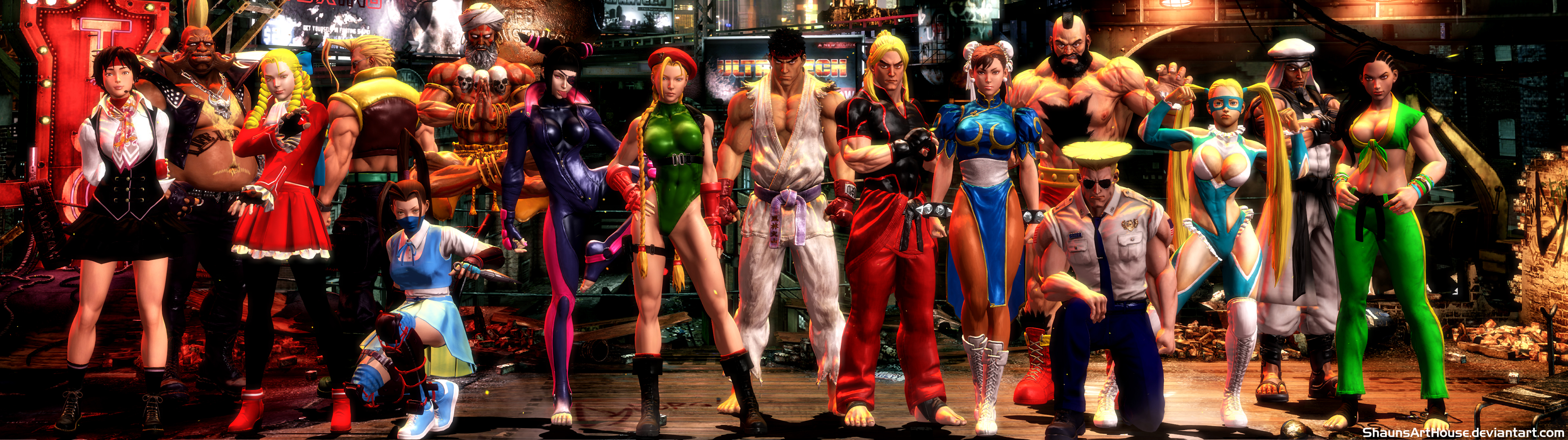 Street Fighter V Dual Screen Wallpaper By Shaunsarthouse On Deviantart Street Fighter V Dual Screen Wallpaper By Shaunsarthouse On Deviantart