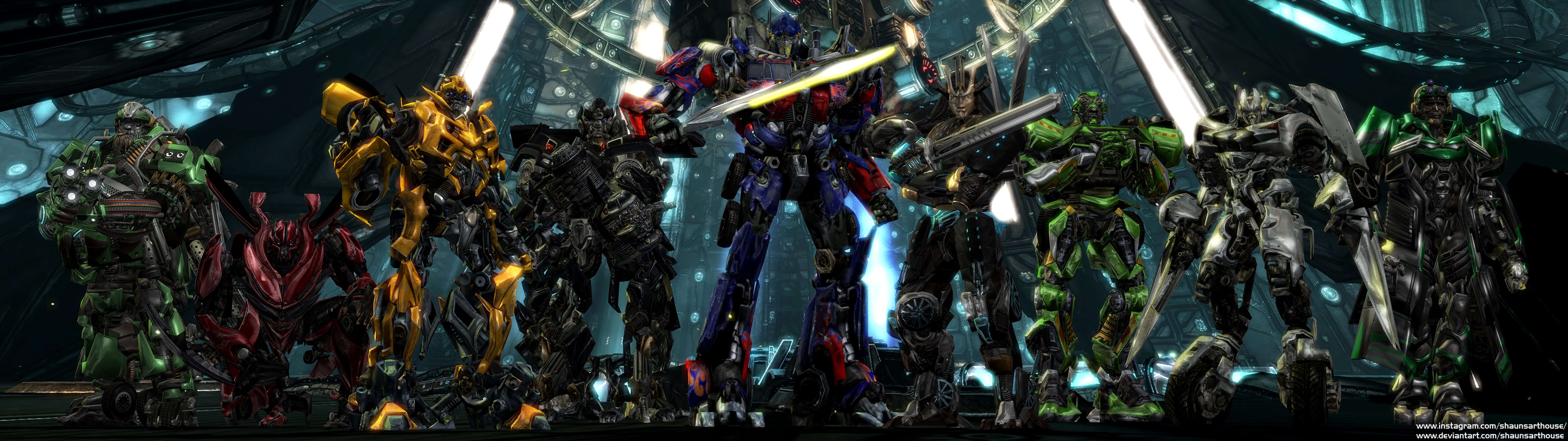 Autobots Dual Screen Wallpaper by