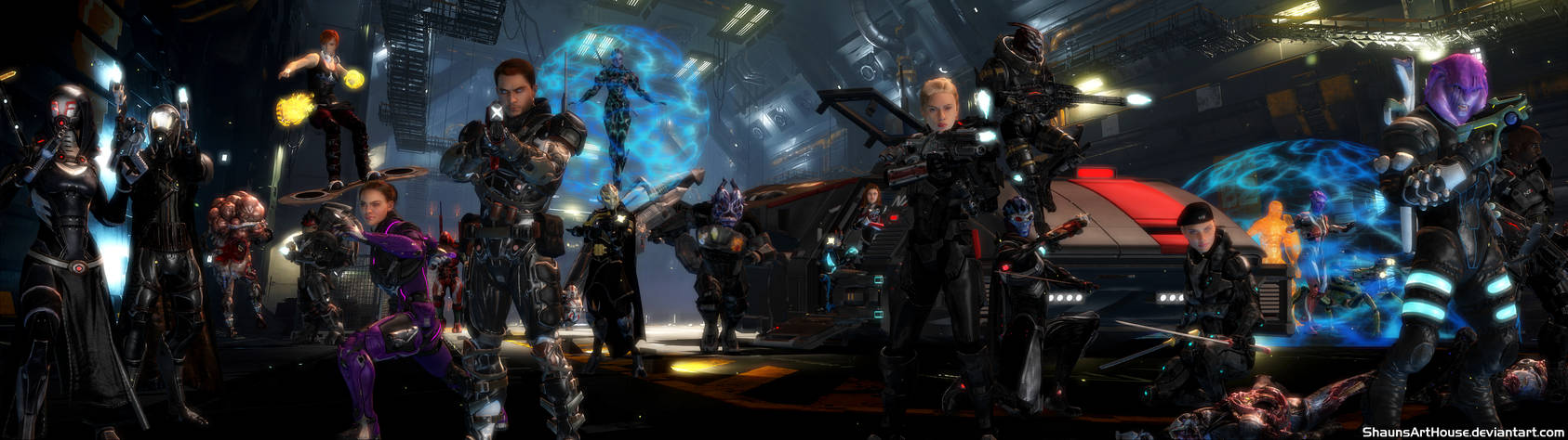 Mass Effect Occitania 3: Dual Screen Wallpaper