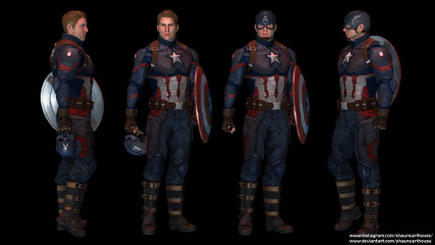 Captain America - Endgame Evans custom 3D model