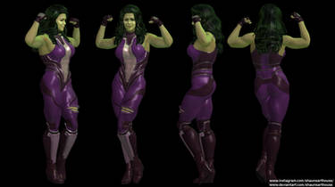 She-Hulk Tatiana Maslany Custom 3D Model