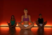 women doing yoga