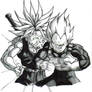 ssj trunks and ssj vegeta 2