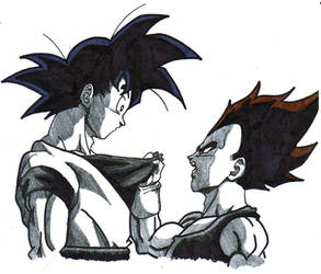 goku and vegeta. by trunks24