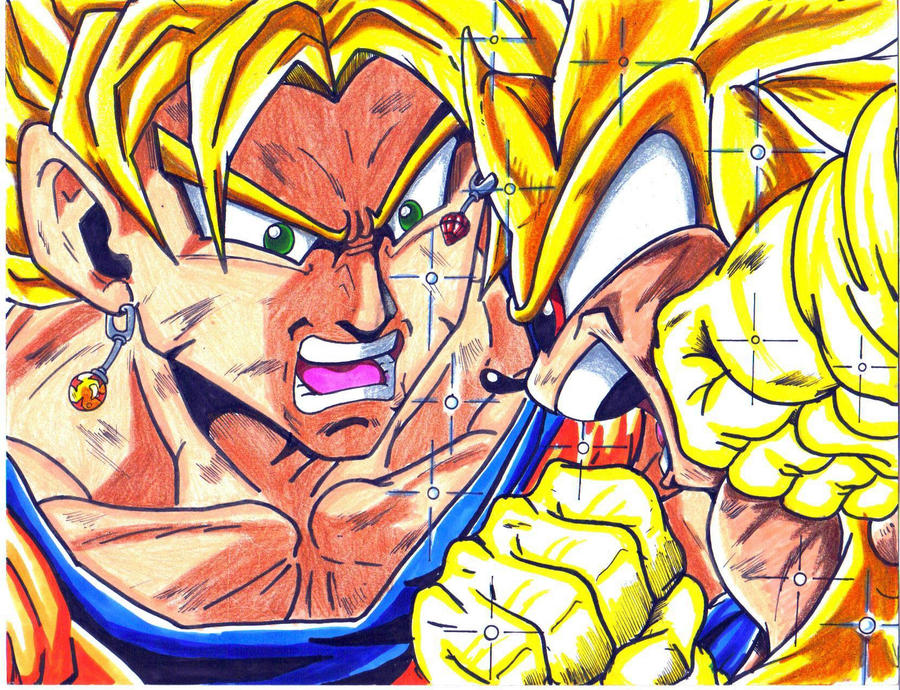 Goku Ssj By Bardocksonic-d5vstf7 2,028×3,000 Pixeles - Goku Super