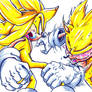 super sonic vs. fleetway sonic