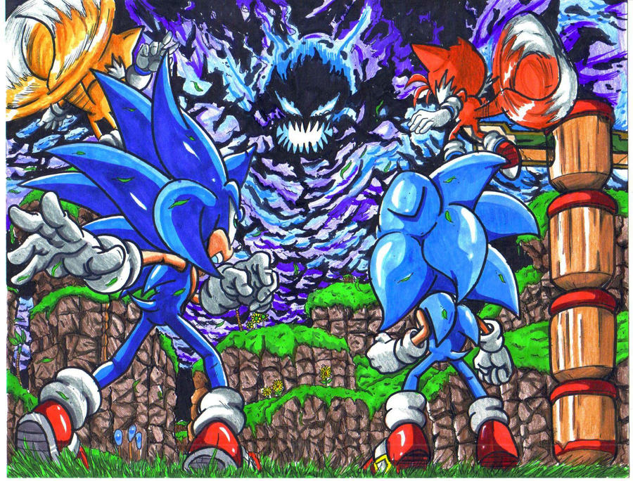 sonic tails and the time eater CL by trunks24 on DeviantArt