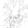 Classic Super Sonic sketch