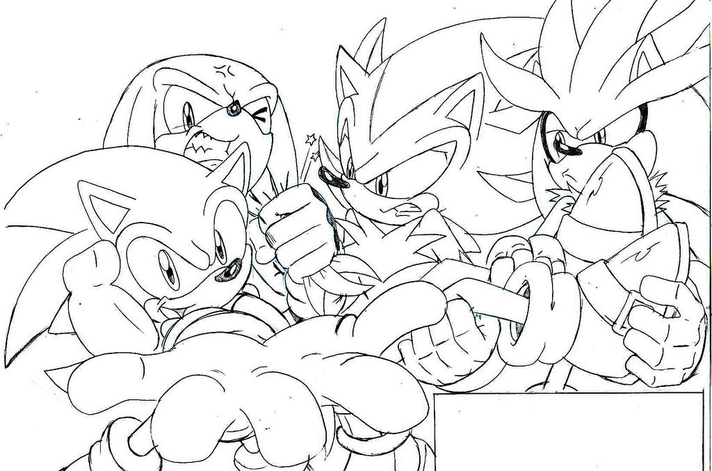 SONIC GUYS Photo: Sonic,Shadow,Silver,Knuckles,Tails