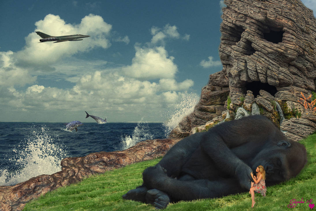 Kong Spotted on Skull Island by Branka-Artz Kong Spotted on Skull Island by Branka-Artz