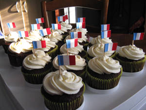 Bastille day Cupcakes pour le 14 juillet