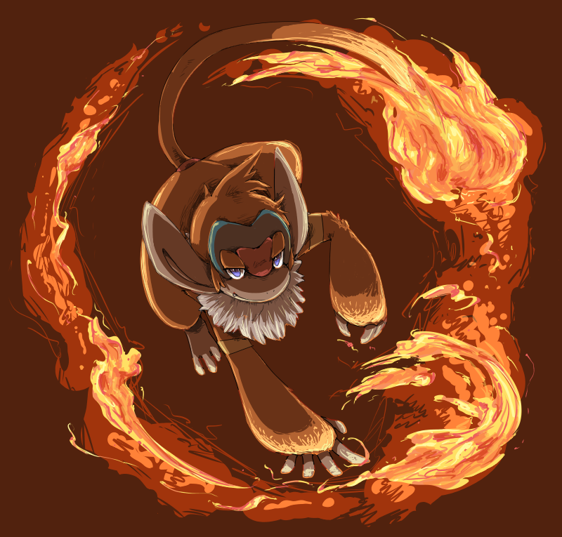 pokeddexy 07 fire - monferno