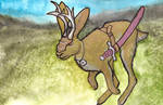 Jackalope on a Mission by Bewildermunster