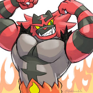 Incineroar Power Sketch