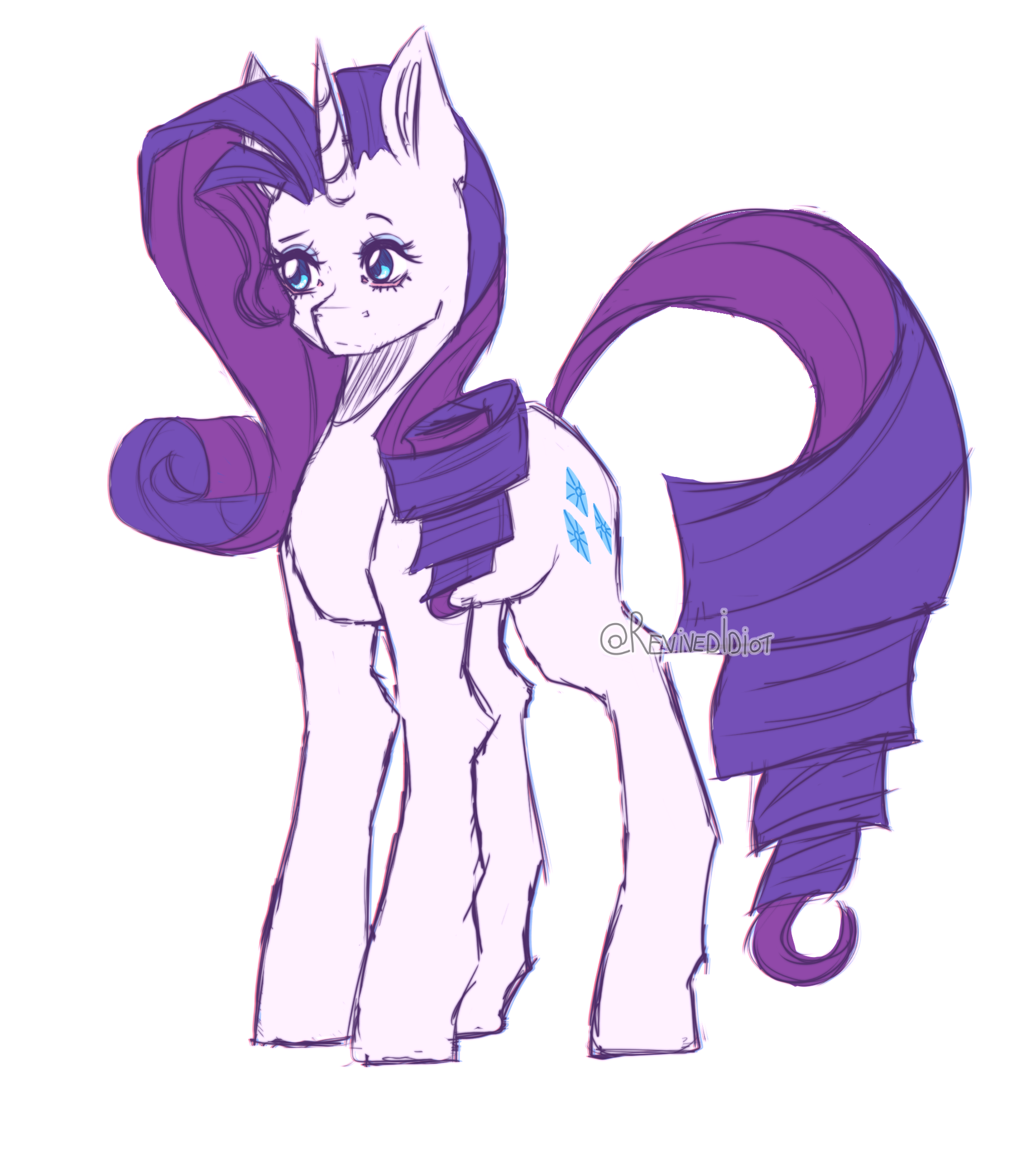 Deviantart Rarity Pony Rarity by RevivedIdiot on DeviantArt