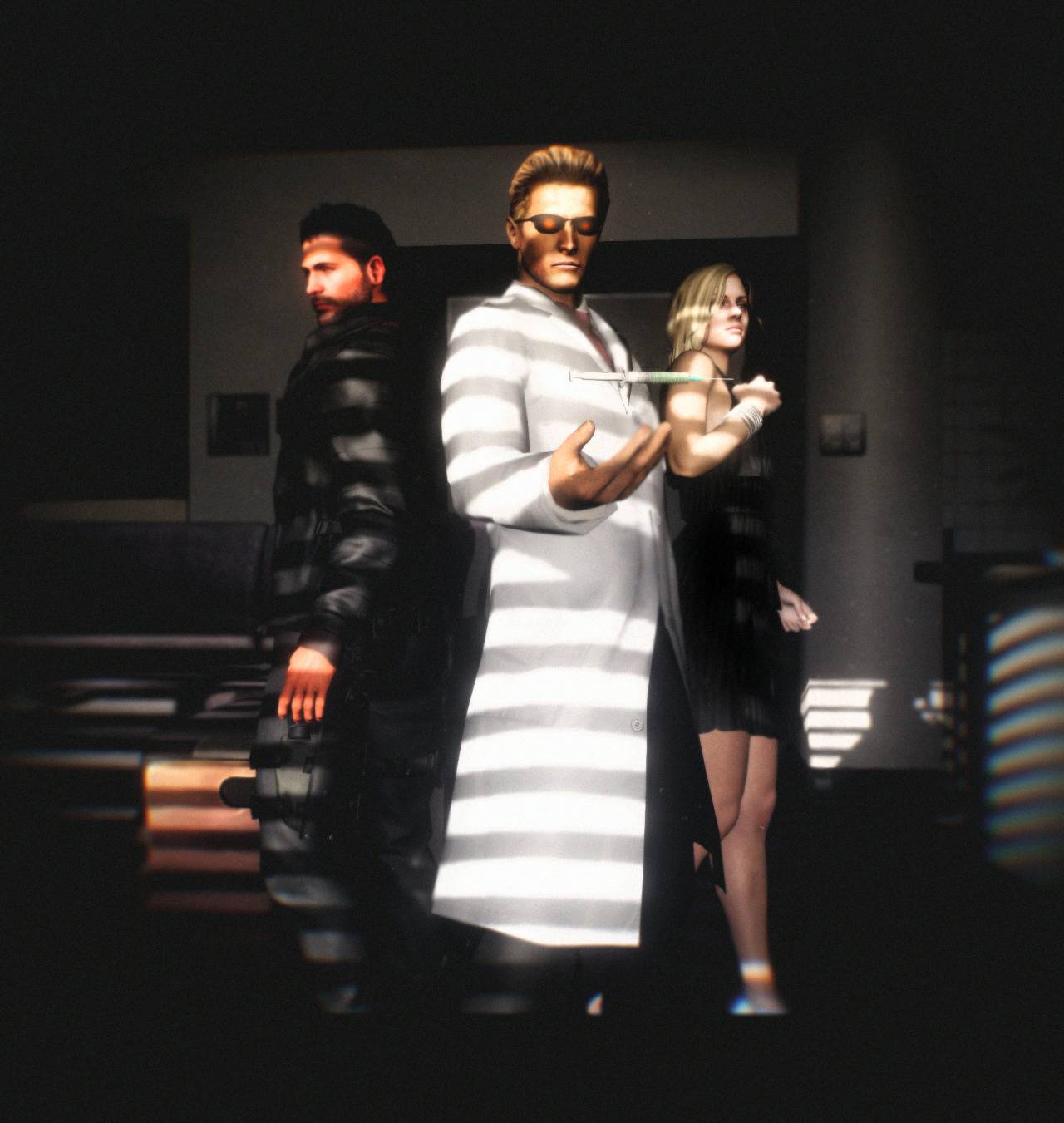 wesker vs chris by kaiserfly on DeviantArt