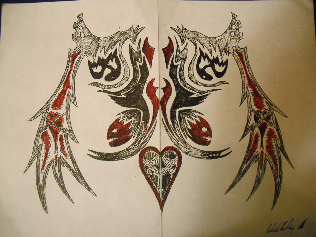 Gothic Tribal Tattoo 1 by ArtisticallyBadAss on DeviantArt