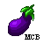 Pixel Eggplant by NyghtDracgyn