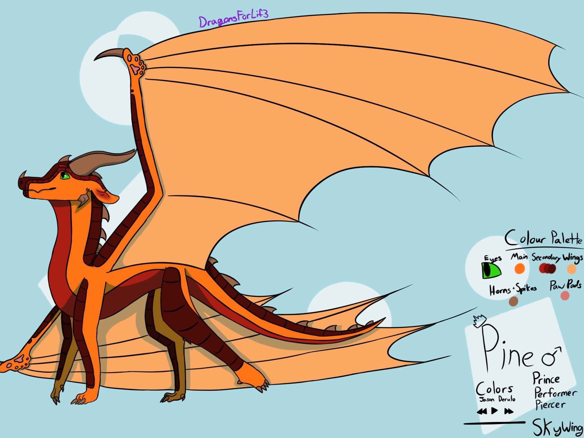 SkyWing OC by DragonsForLif3 on DeviantArt