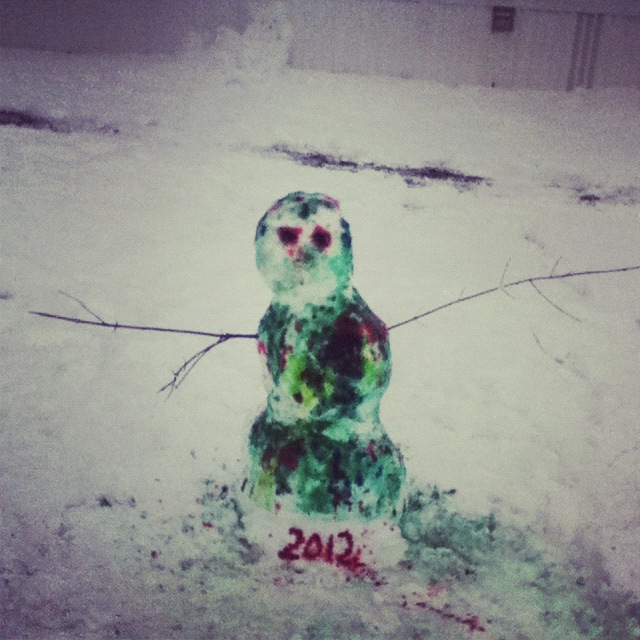 my zombie snow man