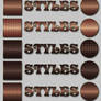 Special copper Photoshop Layer Styles