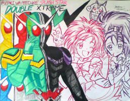 Kamen Rider W Wallpaper by ShoguN86 on DeviantArt Kamen Rider Gaim and Cure Whip by vocaloidHM01 on DeviantArt