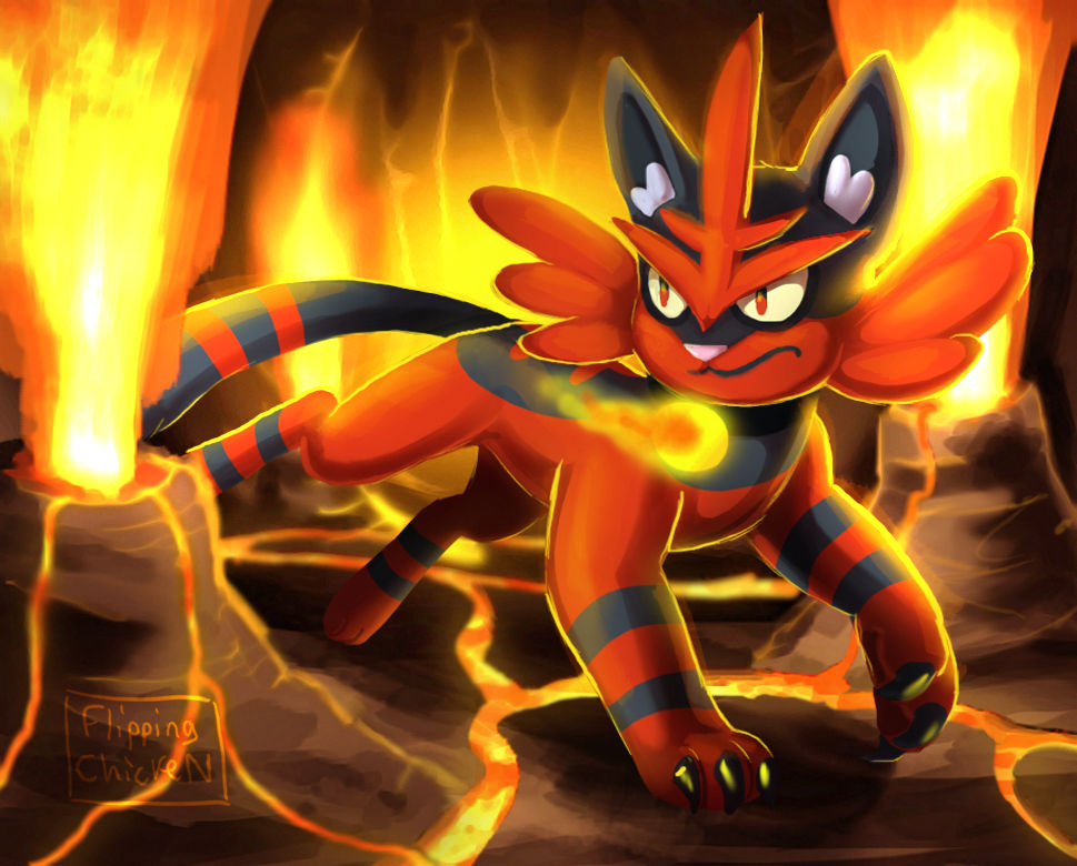 Fire Cat Evolution Torracat (Day 4 - Fire Type) by FlippingChicken on DeviantArt