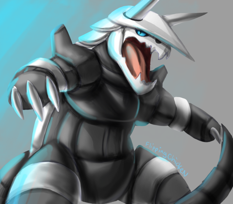 Aggron (Day 16 - Steel) by FlippingChicken on DeviantArt