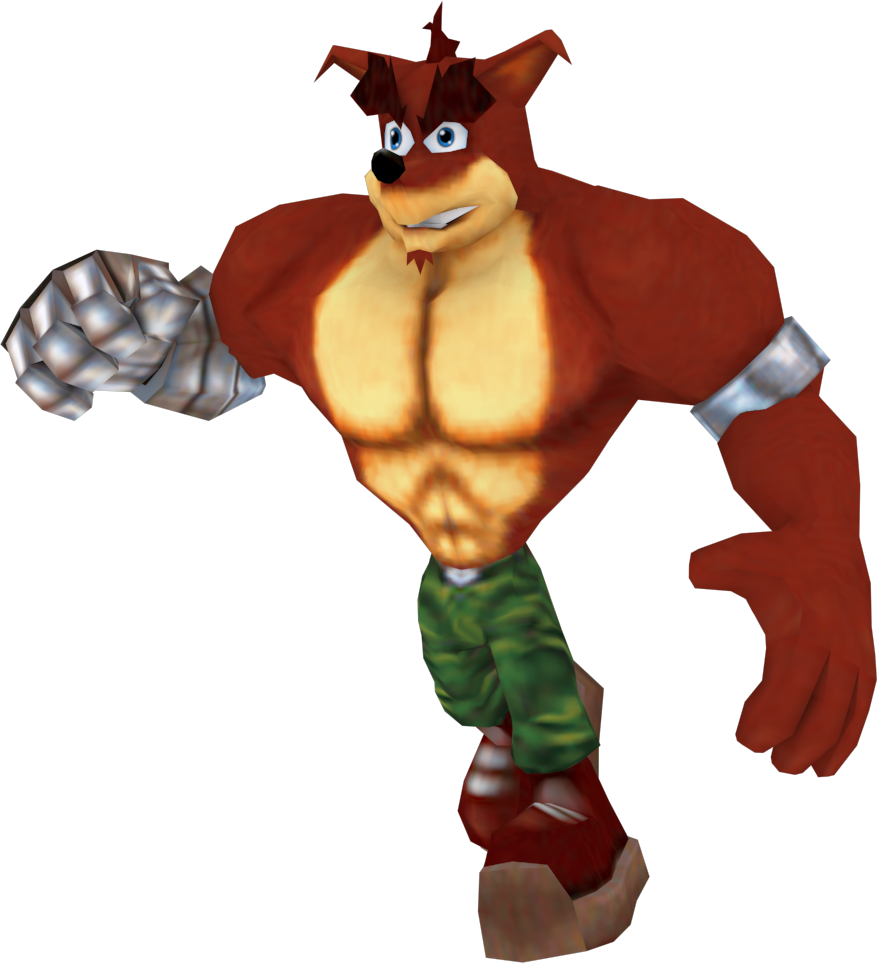 Crunch Bandicoot (Crash Nitro Kart) Render.